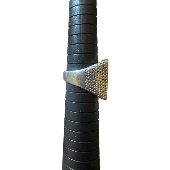 Vintage Men's G&S Sterling Silver Inlay Lightning Bolt-1985 Marked-size 8.5 - Picture 3 of 6